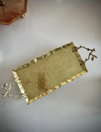 The Patti Golden Serving Tray, Empty View