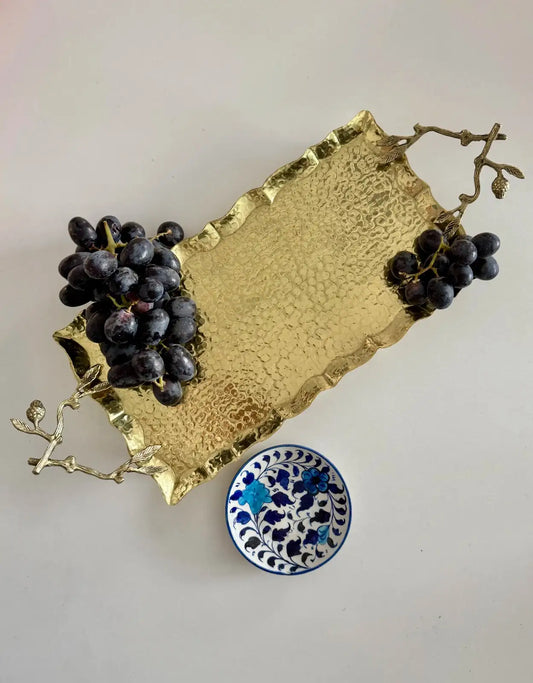 The Patti Golden Serving Tray, Top View