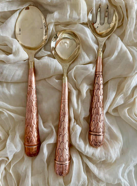 Hand Hammered Serving Spoon