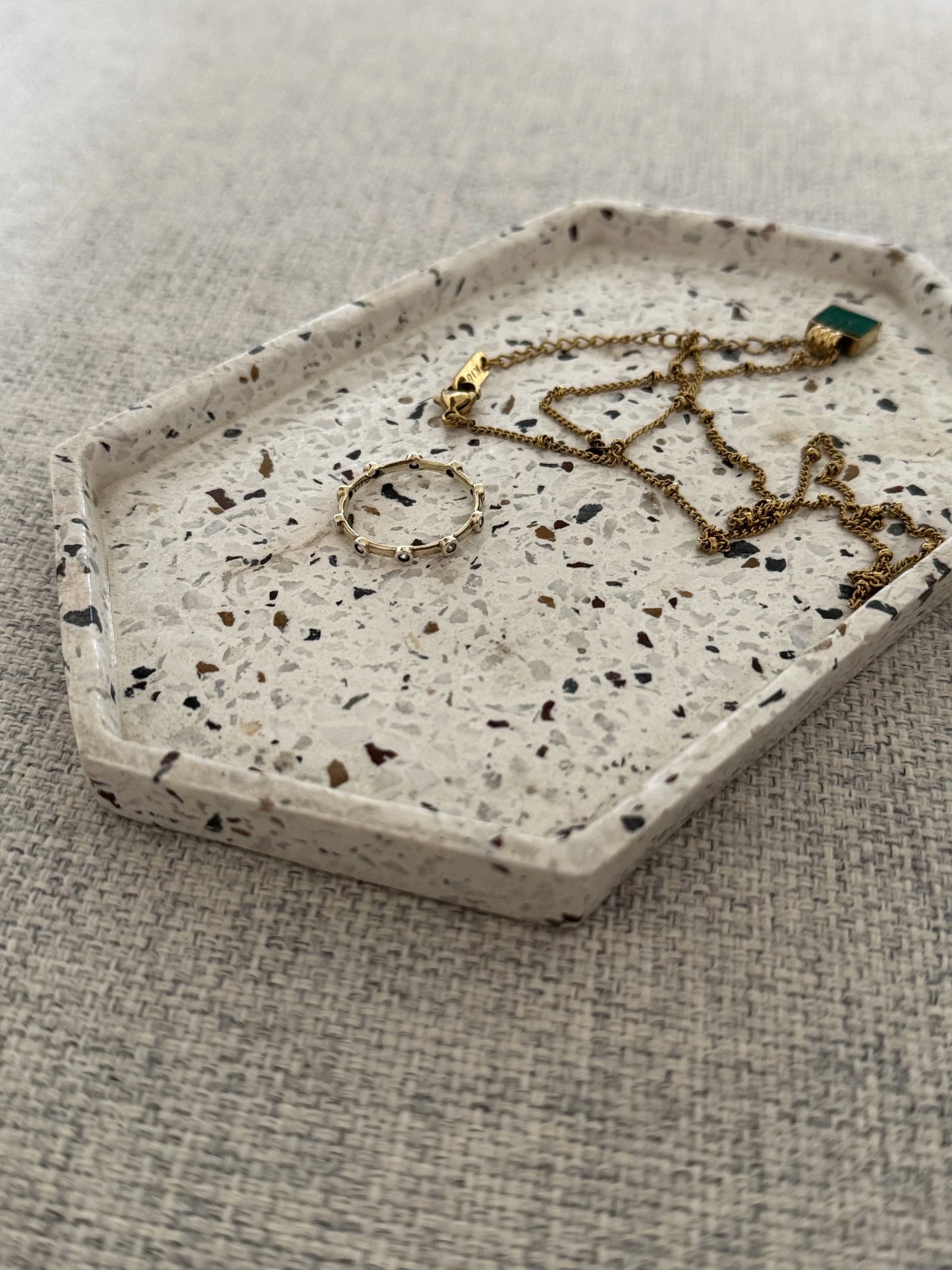 Terrazzo Tray Ash White