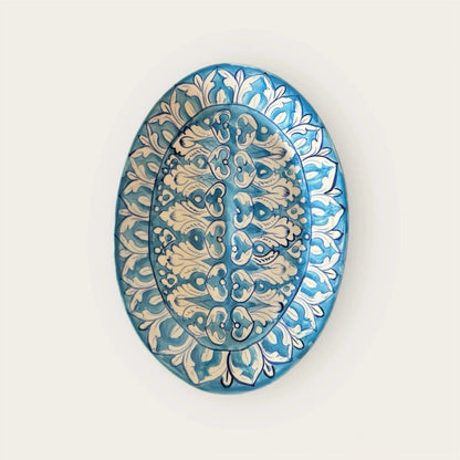 Asmaani Ceramic Serving Platter, Top Side