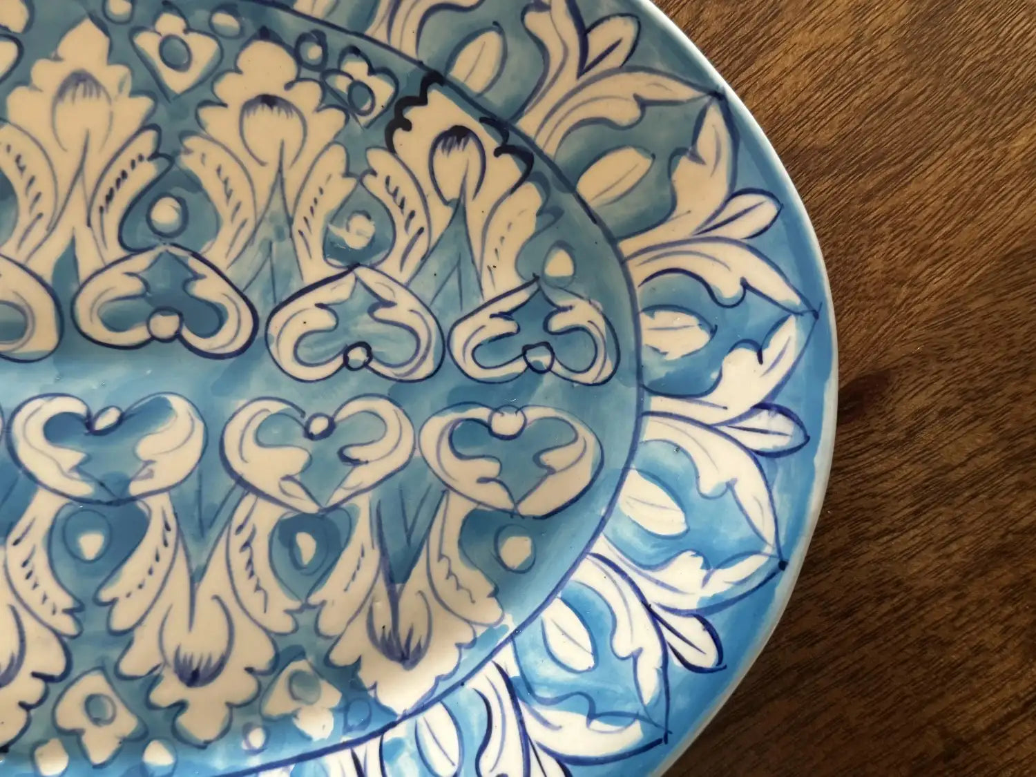 Asmaani Ceramic Serving Platter, CloseUp