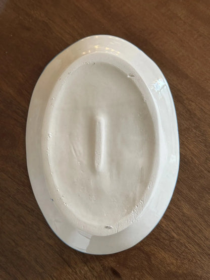 Asmaani Ceramic Serving Platter, Upside Down