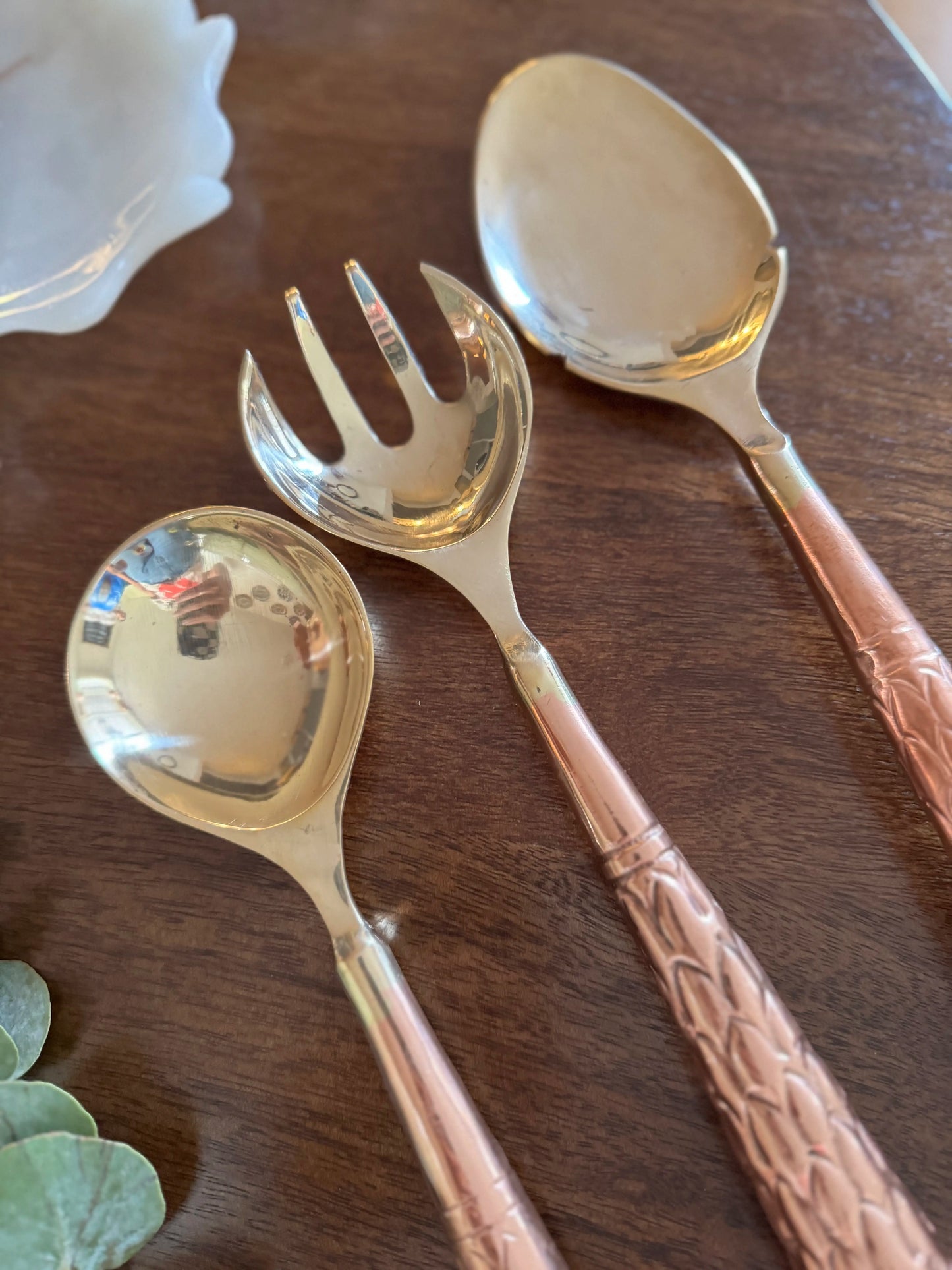 Hand Hammered Serving Spoon