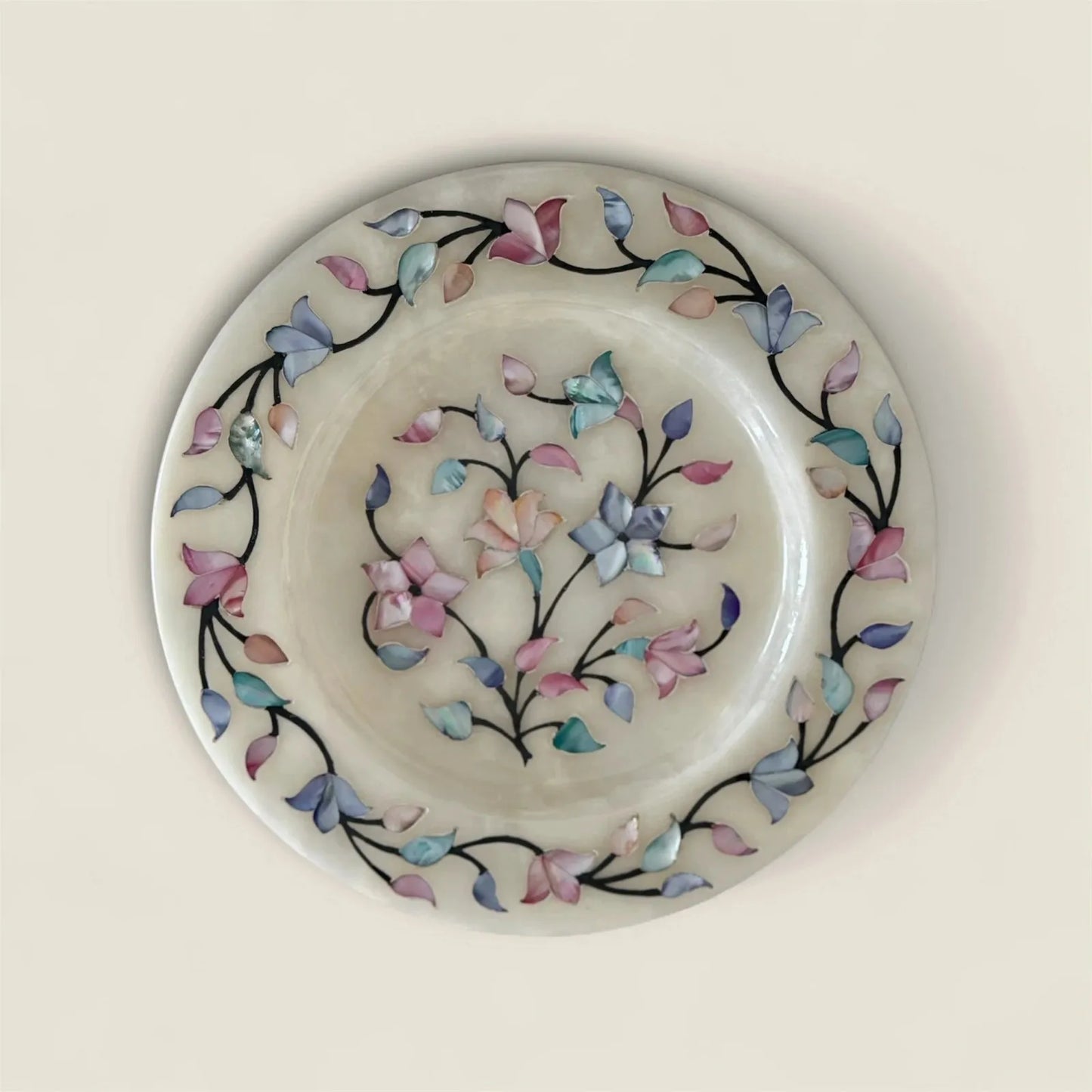 Maharani Plate Dining Table Centerpiece For Decor, Top View