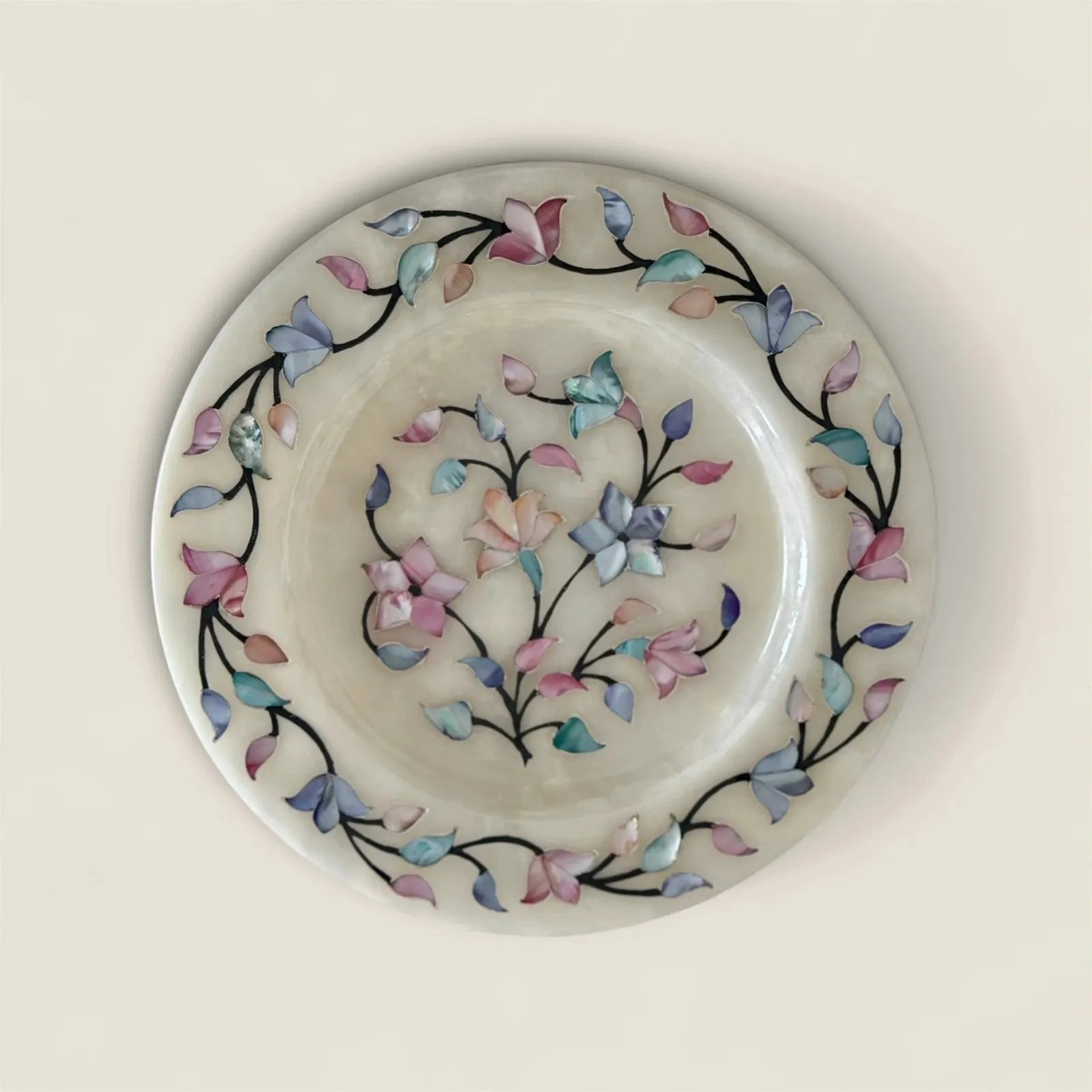 Maharani Plate Dining Table Centerpiece For Decor, Top View