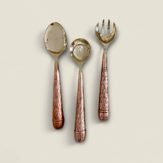 Hand Hammered Serving Spoon